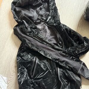 ZYIA Black Active Jacket & short set